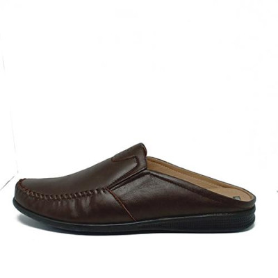 Giày sabo nam Huy Hoàng màu nâu HT7797