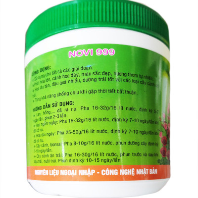 Phân bón dưỡng cây toàn diện Novi 999  21 21 21 hủ 500g