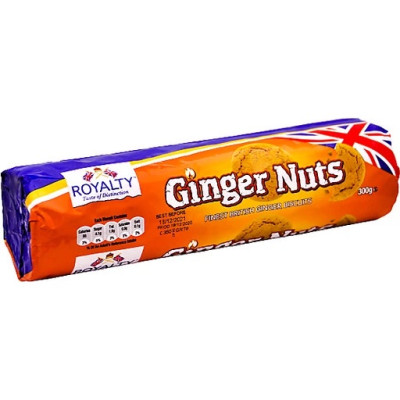 Bánh quy gừng Ginger Nuts Royalty Ăn Kiêng Healthy cho người ăn chay,Giảm Cân - 300G