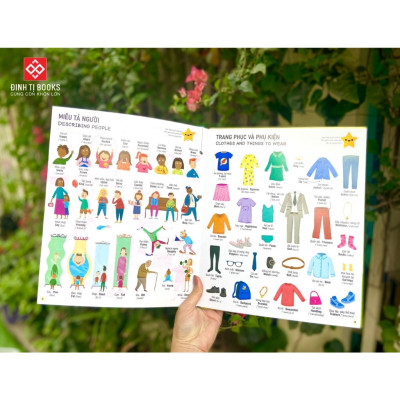 Sách 1000 Từ Vựng Tiếng Anh Thiết Yếu Cho Trẻ Em cho bé từ 3 tuổi - Đinh Tị Books