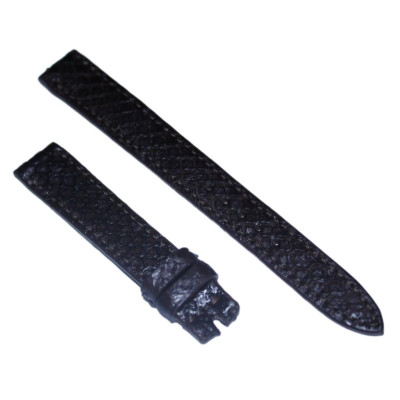 HT8308 - Dây đồng hồ Huy Hoàng da trăn size 12, 14 màu đen