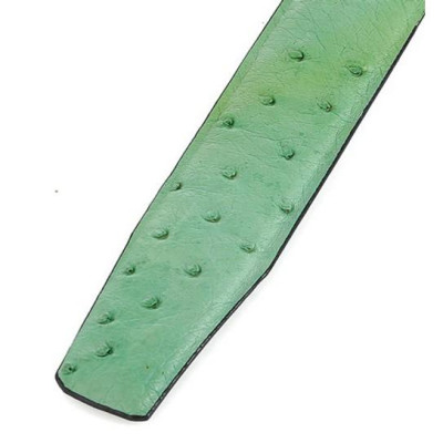 Dây nịt nam da đà điểu Huy Hoàng da hột màu xanh lá HC4478