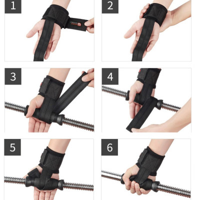 Dây kéo lưng kết hợp với cuốn cổ tay tập Gym Boer - Hàng Nhập Khẩu