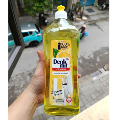 Nước rửa chén bát Denkmit Đức 1L dùng cho cả máy rửa bát