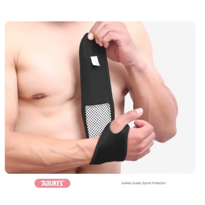 Băng quấn bảo vệ cổ tay AOLIKES-1030 Băng cổ tay đá nóng hỗ trợ trị liệu chấn thương cổ tay 