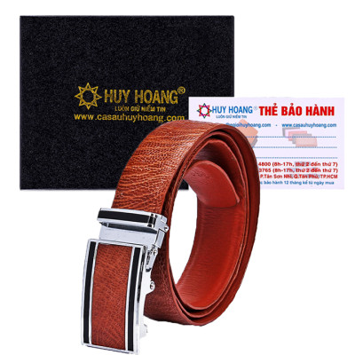 Thắt lưng nam Huy Hoàng da đà điểu nhiều màu HP4401-02-03-04( đầu khóa giao ngẫu nhiên)