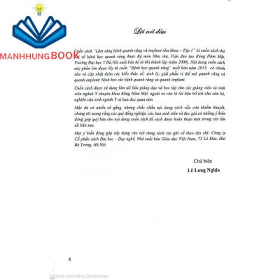 Sách - Lâm Sàng Bệnh Quang Răng Và Implant Nha Khoa Tập 1 (Sách Dùng Cho Sinh Viên Răng Hàm Mặt)