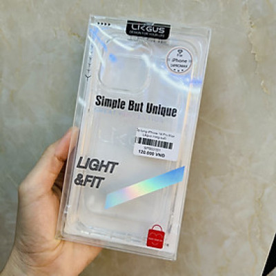 Ốp lưng Likgus trong suốt dành cho iPhone 14 Pro Max - hàng chính hãng