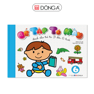 Combo 6 cuốn Bé tập tô màu - Dành cho trẻ 3-6 tuổi