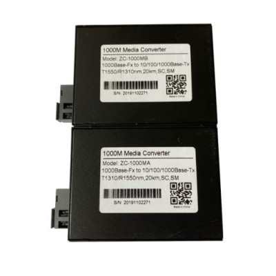 Đầu B -Bộ chuyển đổi quang điện ZINCOM ZC-1000MB 1 sợi 10/100/1000M / Hàng nhập khẩu