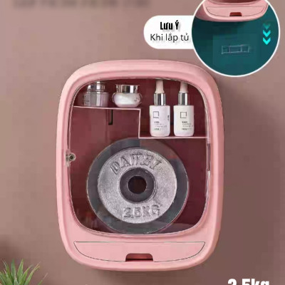 Kệ Mỹ phẩm treo tường Luxury dáng ellipse sang trọng