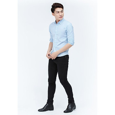 Áo sơ mi nam Titishop SM537 xanh