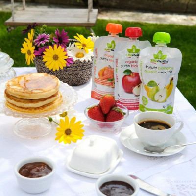 Sinh Tố Táo Và Quả Lý Chua Đen Hữu Cơ BioItalia (120g)