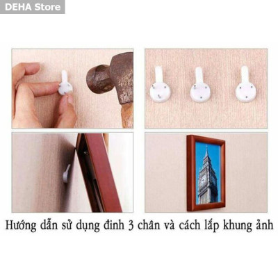 Tranh treo tường tráng gương bún đậu mắm tôm 3 trang trí quán ăn ,nhà hàng(kèm đinh 3 chân)