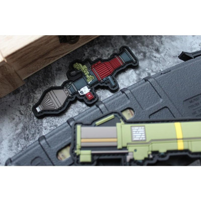 Patch_ miếng dán velcro PVC súng_tên lửa vác vai_chiến thuật