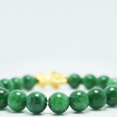 Vòng tay đá mã não vân mây xanh mix Tỳ hưu vàng MS206, Vòng tay phong thủy hợp mệnh Mộc, Thủy cho nam và nữ