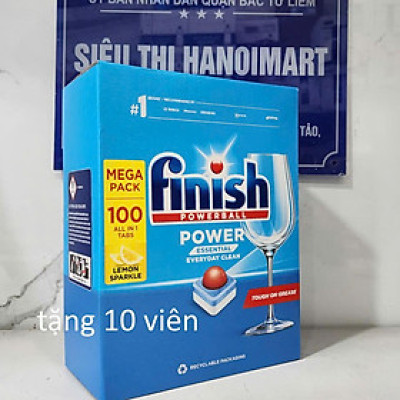 Combo viên rửa Bát - Ly Finish 110 viên - Đức + Tặng viên Finish Nhật