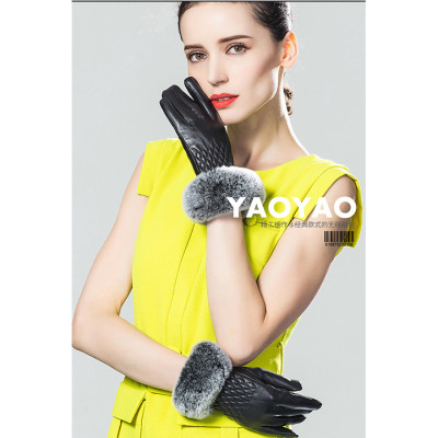 Găng tay nữ da cừu cao cấp BHY5422 Bao tay nữ. Lót lông siêu ấm, cản gió, giữ nhiệt....