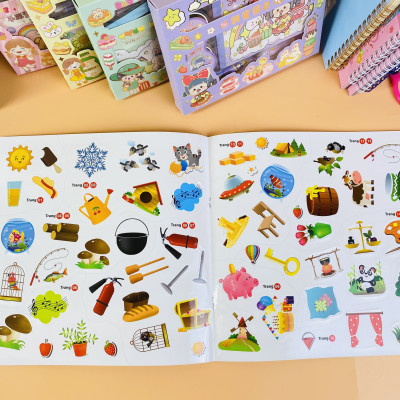 Sách - Combo 4 cuốn Logic sticker for kids dành cho bé từ 2-8 tuổi - ndbooks