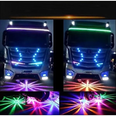 ĐÈN LED TRANG TRÍ GẦM XE MÁY ÔTÔ SÁNG ĐẢO 48 TIA MÀU SẮC CỰC ĐẸP MẪU MỚI CHẤT LƯỢNG