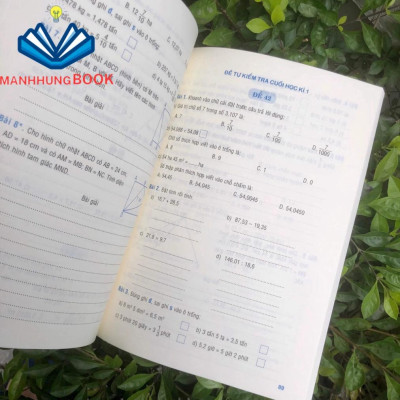 Sách: Combo Rèn Kĩ Năng Học tốt Toán Lớp 5 + Tuyển Chọn Đề Ôn Luyện Và Tự Kiểm Tra Toán Lớp 5