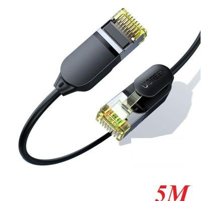 Ugreen UG80419NW149TK 5M 10Gbps màu đen cáp mạng CAT7 siêu mỏng nhỏ 0.38mm - HÀNG CHÍNH HÃNG