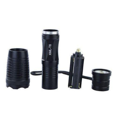 Đèn Pin T6 Siêu Sáng 5 Chế Độ Kèm Pin Và Bộ Sạc Có Ron Chống Nước