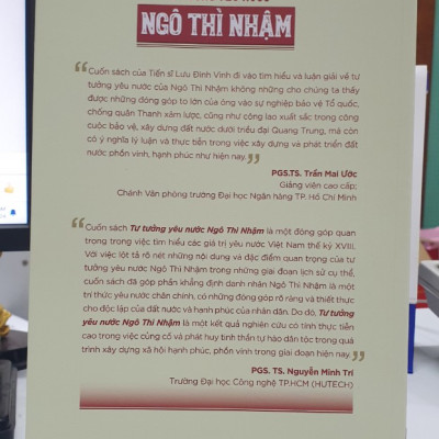 TƯ TƯỞNG YÊU NƯỚC NGÔ THÌ NHẬM -TS. Lưu Đình Vinh - NXB Tổng hợp TP.HCM