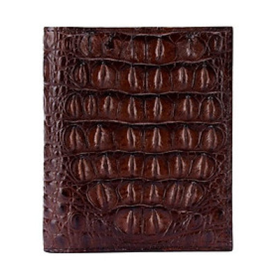 Ví Passport Huy Hoàng da cá sấu màu nâu đất HC9205