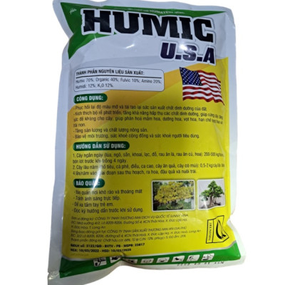 Phân hữu cơ HUMIC USA nguyên liệu nhập khẩu giúp phục hồi rễ và phát triển bộ rễ cho các loại cây trồng