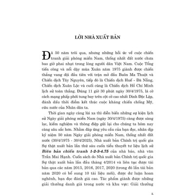 Biên bản chiến tranh 1-2-3-4.75 (Xuất bản lần thứ sáu) bản in 2025