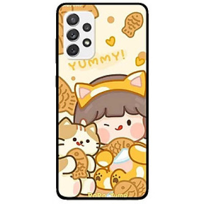 Ốp lưng dành cho Samsung A32 - A52 - A72 mẫu Cô Gái Ăn Kem