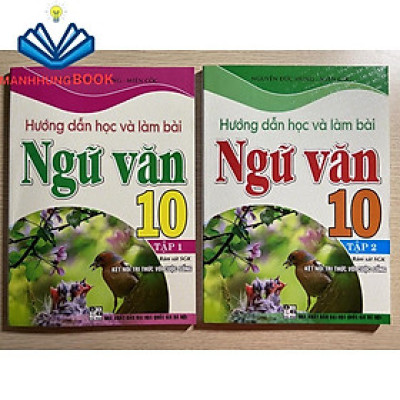 Sách - Combo Hướng dẫn học và làm bài Ngữ Văn 10 ( tập 1 + tập 2)