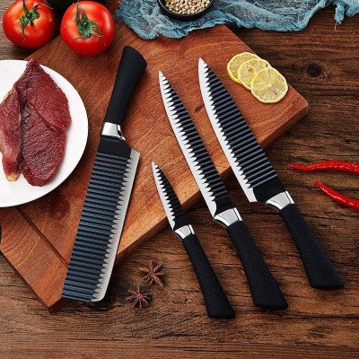 Bộ Dao 5 Món Nhật Bản Vân Gợn Sóng Tiện Dụng