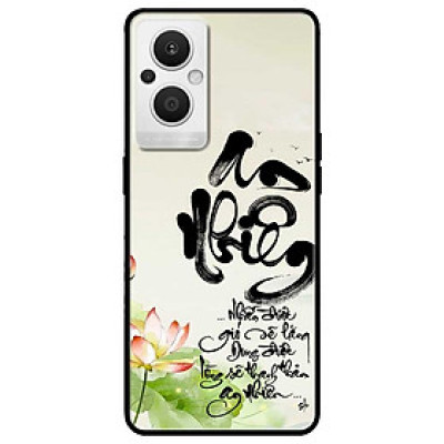 Ốp lưng cho Oppo Reno 2Z - 2F - Reno 6Z - Reno 7Z 5G - 8Z 5G - Reno 8T 4G - Reno 8T 5G - An Nhiên Sen Đỏ - Hàng Chính Hãng