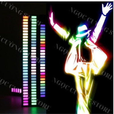 Thanh Đèn Led Cảm Biến Nhạc 18cm Dùng Dây Cắm Trực Tiếp Cực Đẹp Kèm Chân Đế
