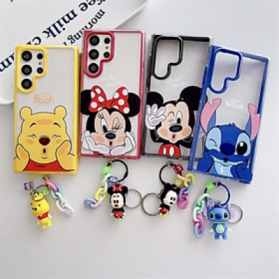 Ốp Lưng Cho Samsung Galaxy S24 Ultra / S23 Ultra Chuột Mickey Kèm Phụ Kiện Trang Trí - BUM STORE GALAXY CASE
