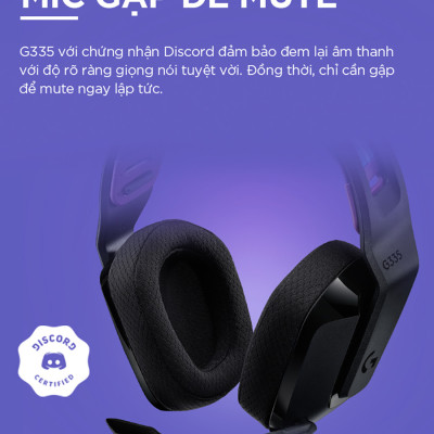 Tai Nghe Gaming Có Dây Logitech G335 - Hàng Chính Hãng