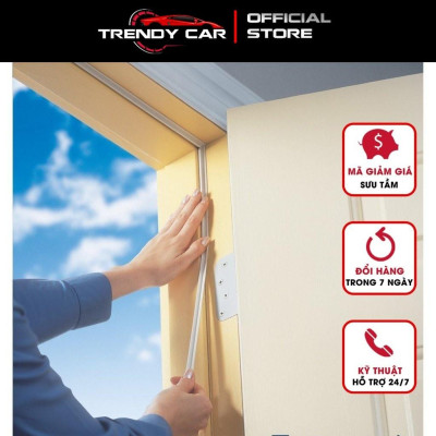 Cuộn 6 mét Roong, Gioăng cao su chữ I chống ồn, Ron ngăn Bụi cửa Sổ cửa đi cửa nhà