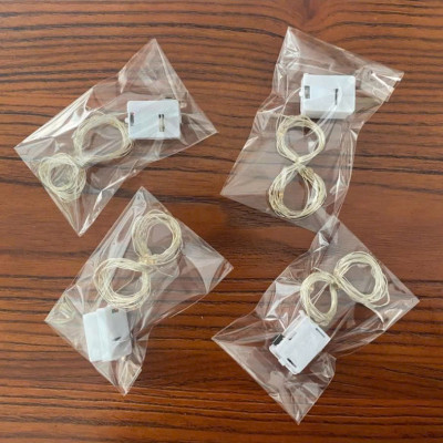 Dây Đèn Led Đom Đóm Sáng Vàng 3 Chế Độ Nháy Dài 3M Tặng Kèm Pin