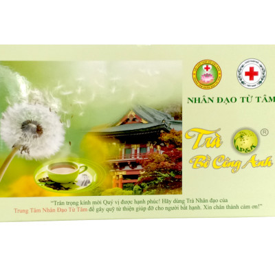 Trà Bồ Công Anh 50 túi lọc P&K - Ngừa ung thư, mát gan, giải độc, giảm viêm họng, ổn định huyết áp, đường máu, thanh lọc cơ thể - Sản phẩm trà Nhân Đạo Từ Tâm 