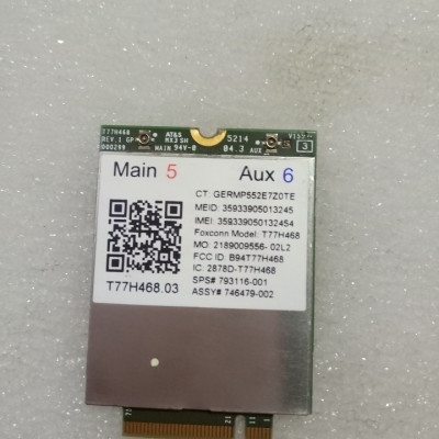 Card wwan 4G HP LT4211 dùng cho laptop HP 820 G2,840 G2, 850 G2,Folio 9480M, Zbook 14, 15, 17 G2 - Hàng nhập khẩu