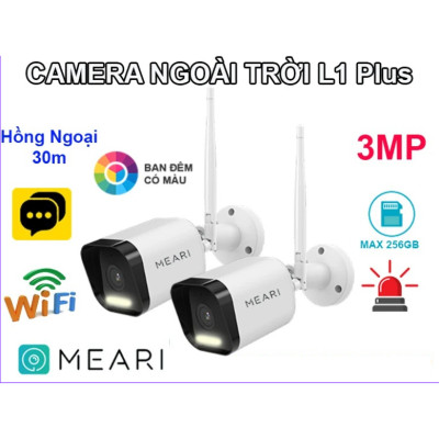 Camera MEARI L1 Plus Wifi Không Dây (3MP - Hàng chính hãng