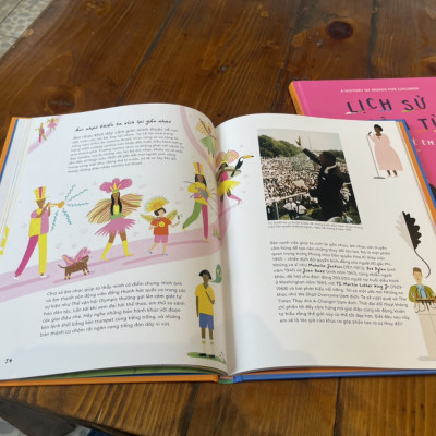 (Bìa cứng, in màu toàn bộ) LỊCH SỬ ÂM NHẠC CHO TRẺ EM – Mary Richards, David Schweitzer, Rose Blake – San Hô