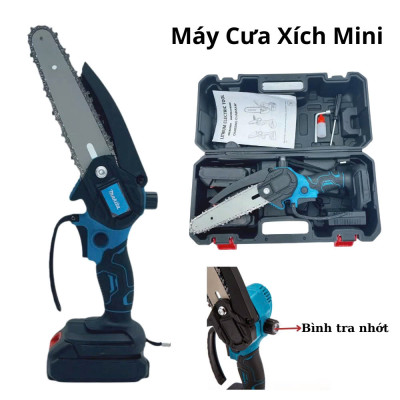 Máy Cưa Pin Cầm Tay 6 Inch 3000W mini Cao Câp cưa Gỗ Tỉa Cây Cảnh Khai Thác Vườn Tiện Dụng Loại Tốt