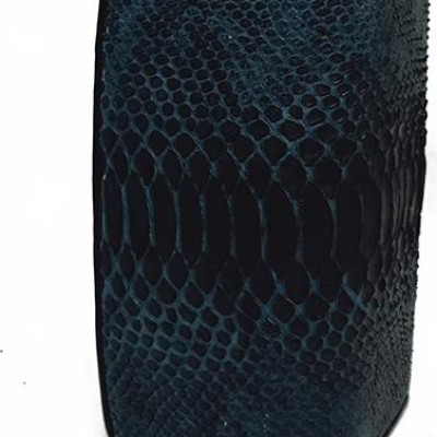 Ví nữ da trăn Huy Hoàng 3 gấp màu xanh đậm HT3334