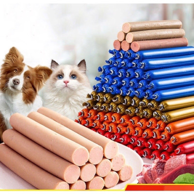 COMBO 200 CÂY XÍC XÍCH MIX VỊ DÀNH CHO CHÓ MÈO THƠM NGON (15g x 200)