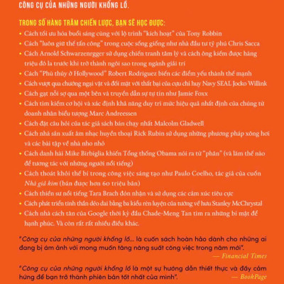 Sách - Công Cụ Của Những Người Khổng Lồ - Chiến Lược, Lộ Trình, Và Thói Quen Của Các Tỷ Phú, Các Thần Tượng, Và Những Nhà Thực Hành Đẳng Cấp Thế Giới