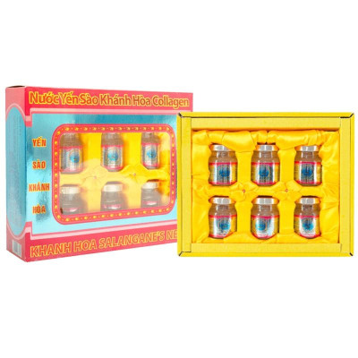 Nước Yến Sào Khánh Hòa Sanest Collagen 70ml Hộp 6 Lọ - 770H6-21%