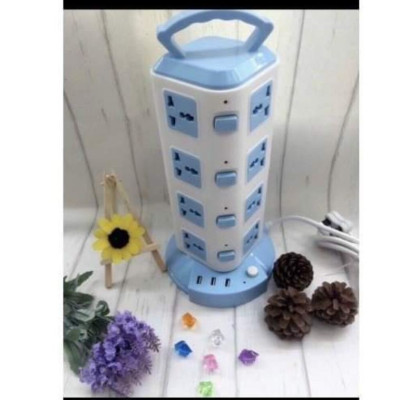 Ổ cắm điện 4 tầng loại XỊN 3 USB sạc điện thoại và 16 lỗ cắm